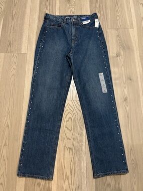 Old Navy High Waisted Studded Jeans NWT Size 6